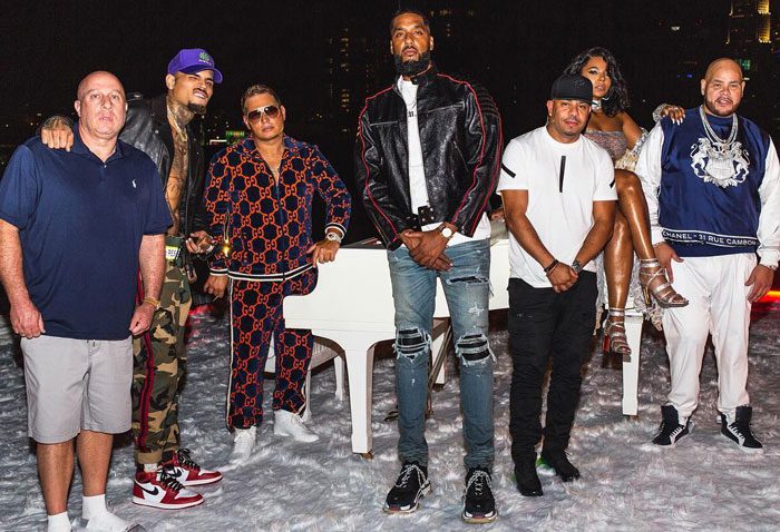 Steve Lobel, Chris Brown, Scott Storch, Dre, Eif Rivera, Ashanti, and Fat Joe