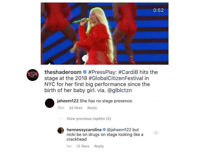 Hennessy Carolina IG Comment