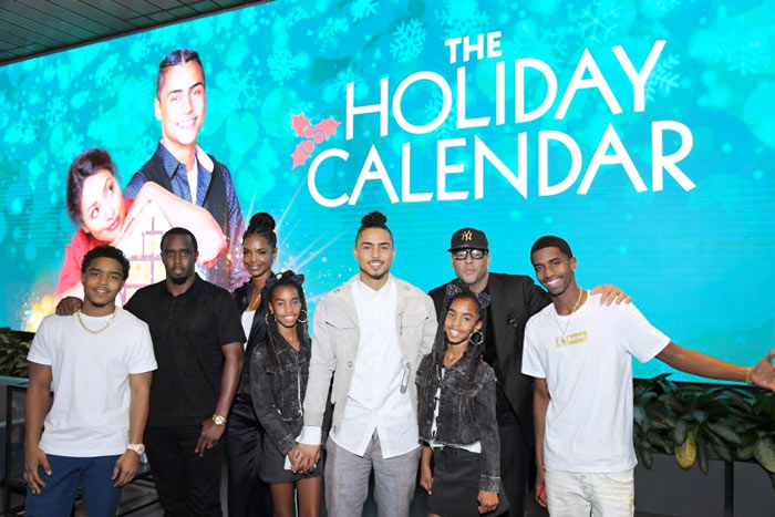 Justin, Diddy, Kim Porter, D'Lila Star, Jessie James, Quincy, Al B. Sure! and Christian