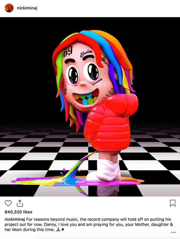 Nicki Minaj 6ix9ine Post