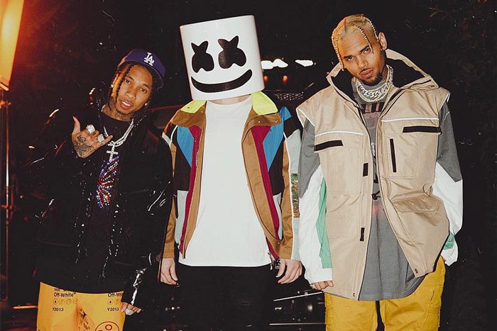 Tyga, Marshmello, and Chris Brown