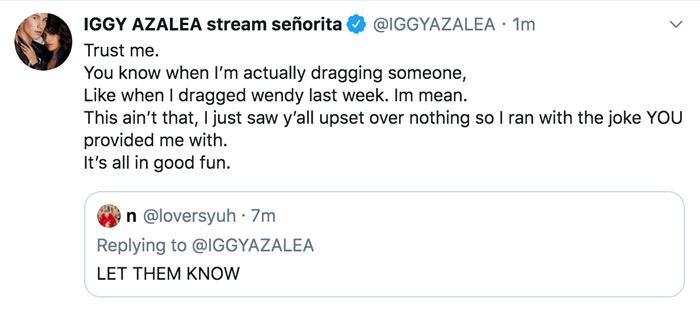 Iggy Azalea Lizzo Tweet