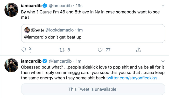 Cardi B Tweet