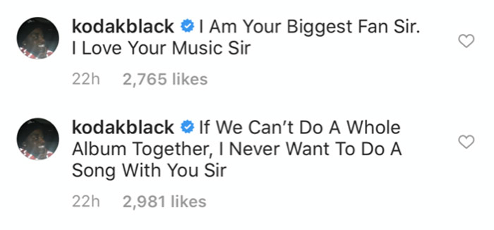 Kodak Black and Drake IG