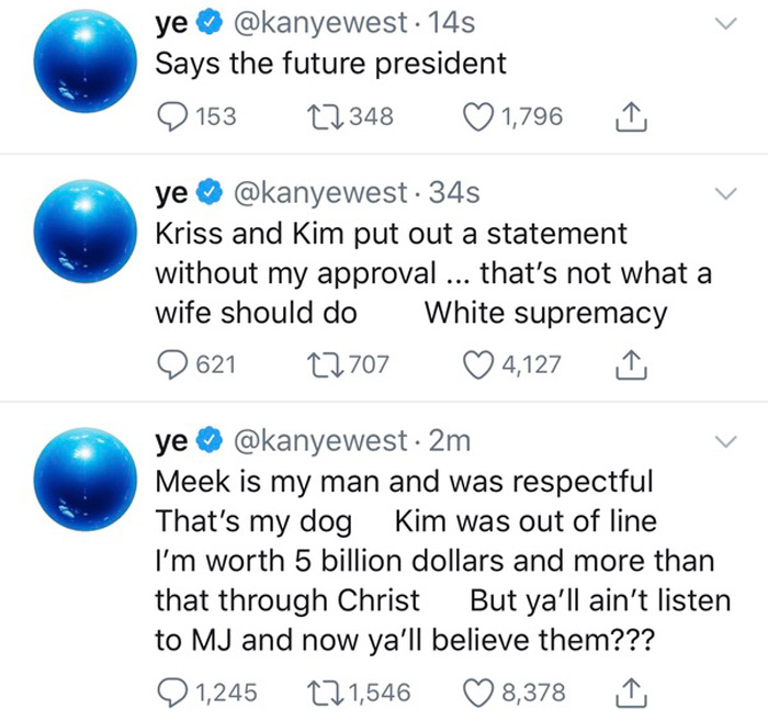 Kanye West Tweets