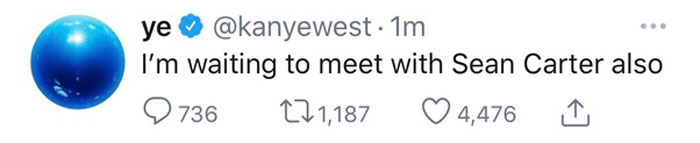 Kanye West Tweet