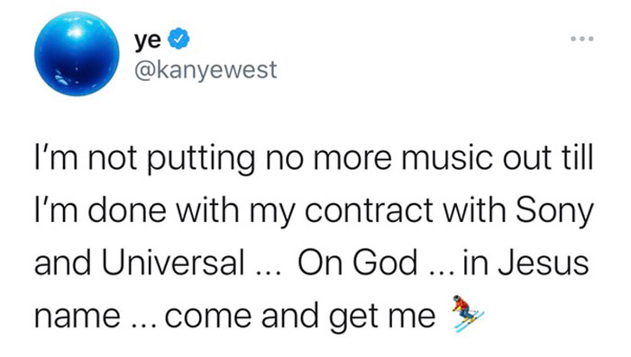 Kanye West Tweet