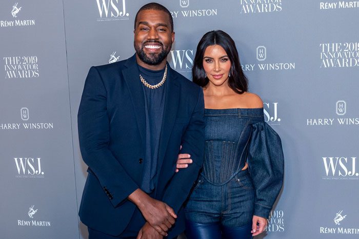 Kanye West and Kim Kardashian