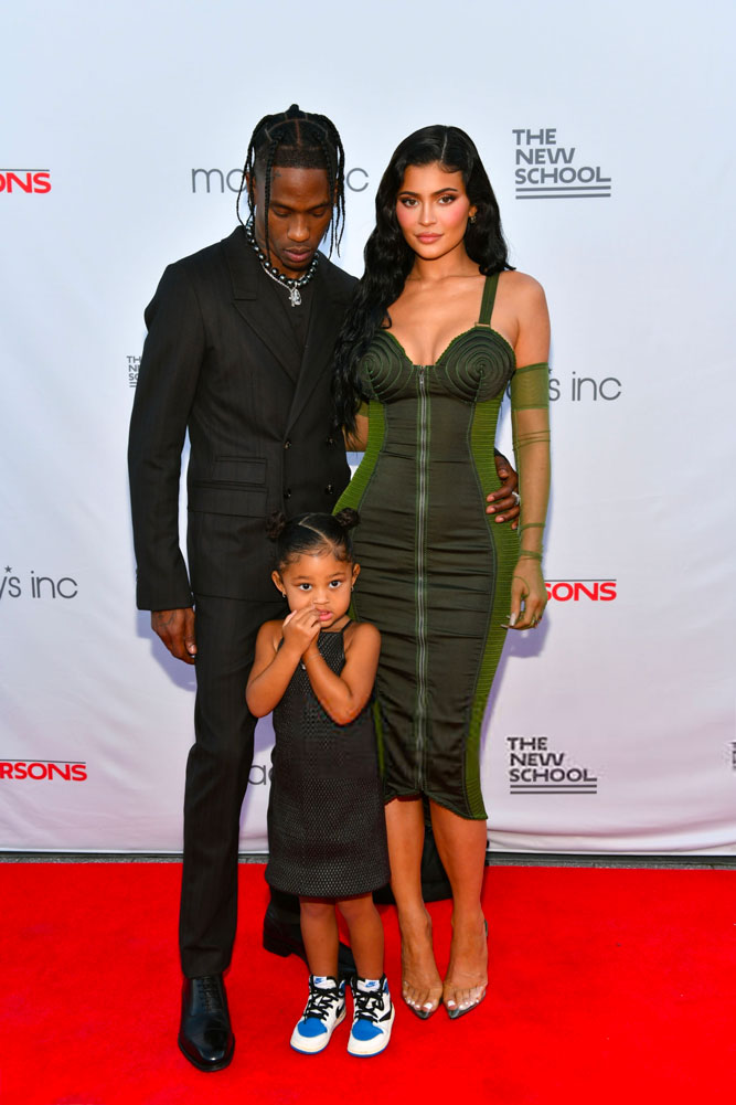 Travis Scott, Kylie Jenner, and Stormi