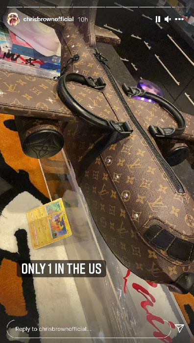 Chris Brown Louis Vuitton Plane Bag