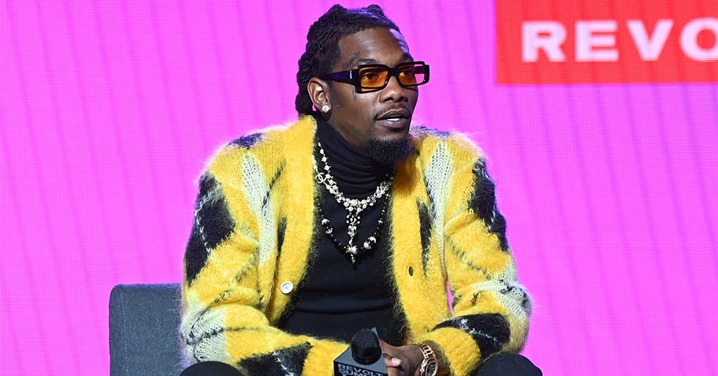 Offset speaks onstage at the 2021 REVOLT Summit