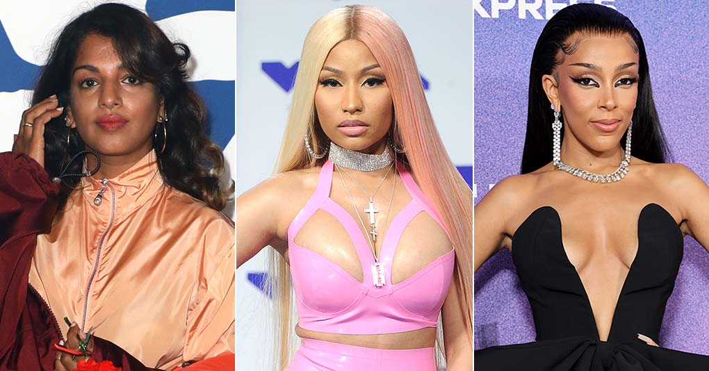 M.I.A., Nicki Minaj, and Doja Cat