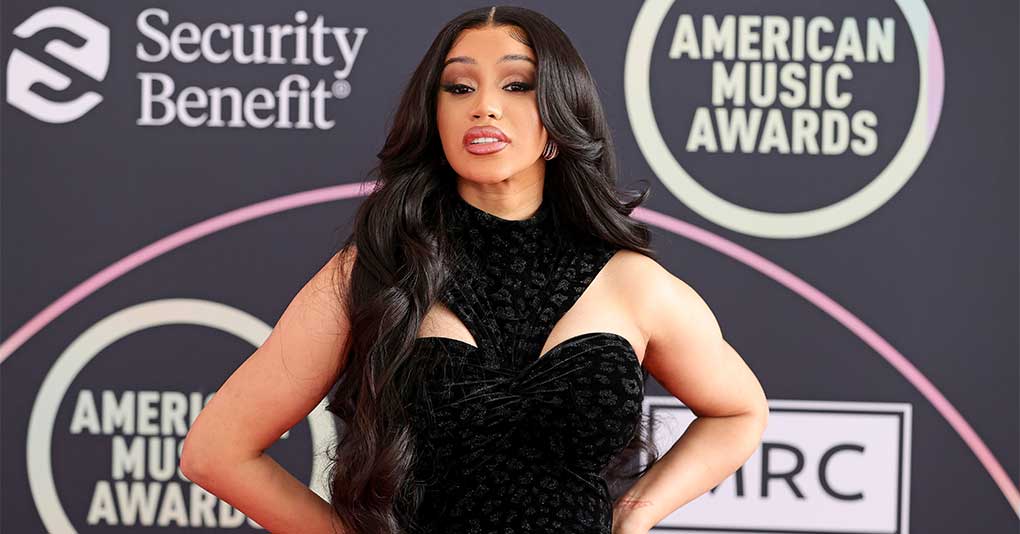 Cardi B attends the 2021 American Music Awards Red Carpet Roll-Out