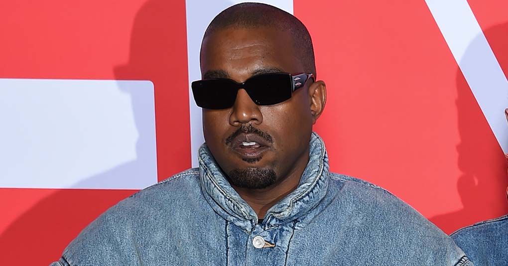 Kanye West attends the Kenzo Fall/Winter 2022/2023 show as part of Paris Fashion Week