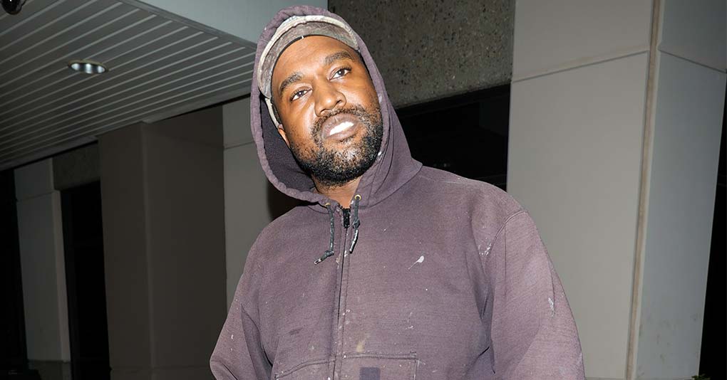 Kanye West is seen on October 21, 2022 in Los Angeles