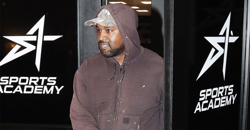 Kanye West is seen on October 21, 2022 in Los Angeles, California