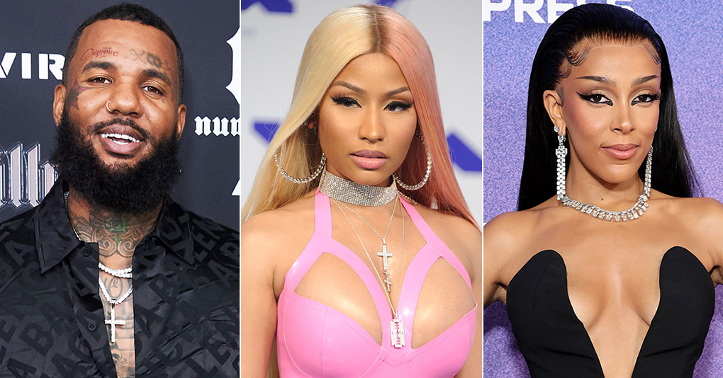 The Game, Nicki Minaj, and Doja Cat