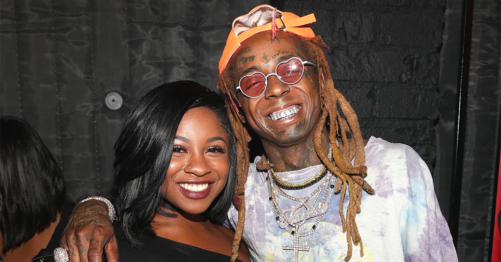 Reginae Carter and Lil Wayne attend Lil Wayne's 36th birthday party