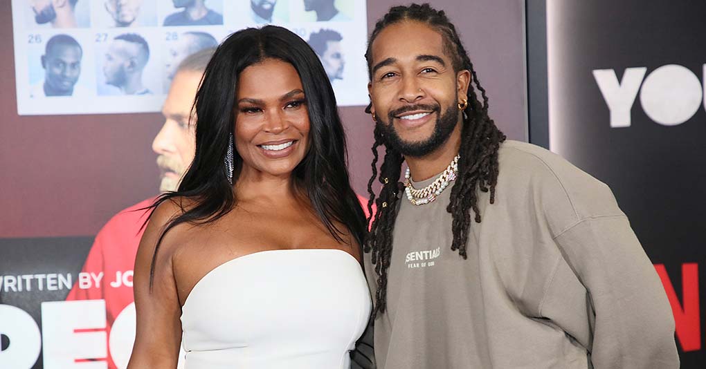 Nia Long and Omarion attend the Los Angeles premiere of Netflix's