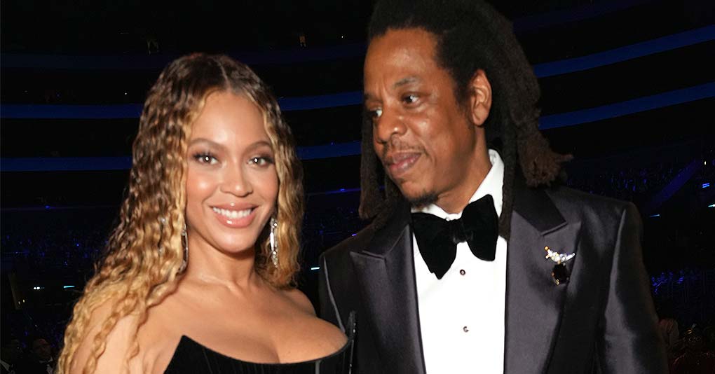 Beyoncé and Jay-Z attend the 65th GRAMMY Awards at Crypto.com Arena