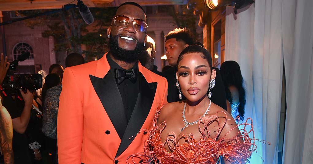 Gucci Mane and Keyshia Ka'Oir attend 2nd Annual The Black Ball Quality Control's CEO Pierre