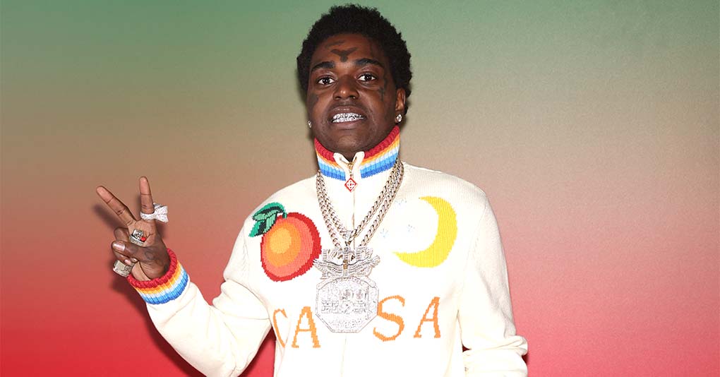 Kodak Black attends the Casablanca Menswear Fall-Winter 2023-2024 show as part of Paris Fashion Week