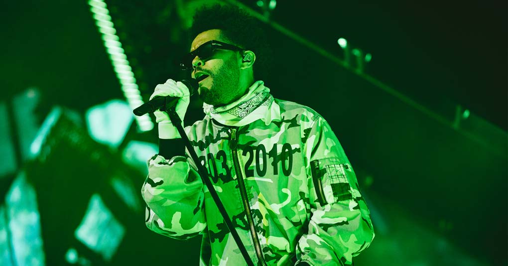 The Weeknd performs with Metro Boomin at the Sahara tent during the 2023 Coachella Valley Music and Arts Festiva