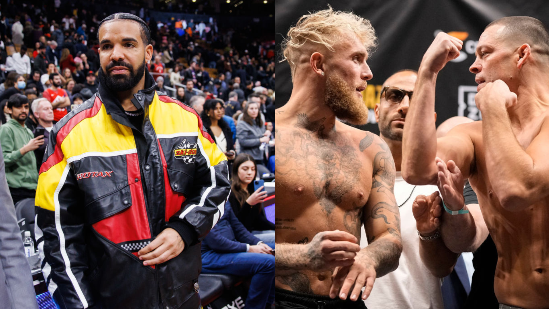 Drake, Jake Paul, and Nate Diaz