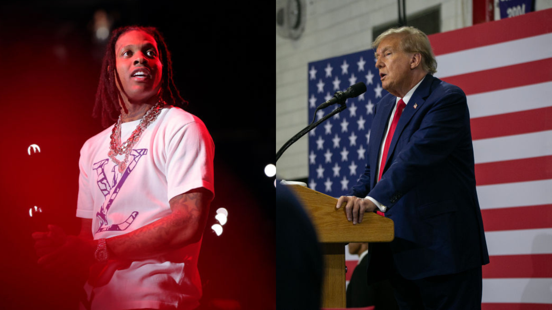 Lil Durk and Donald Trump