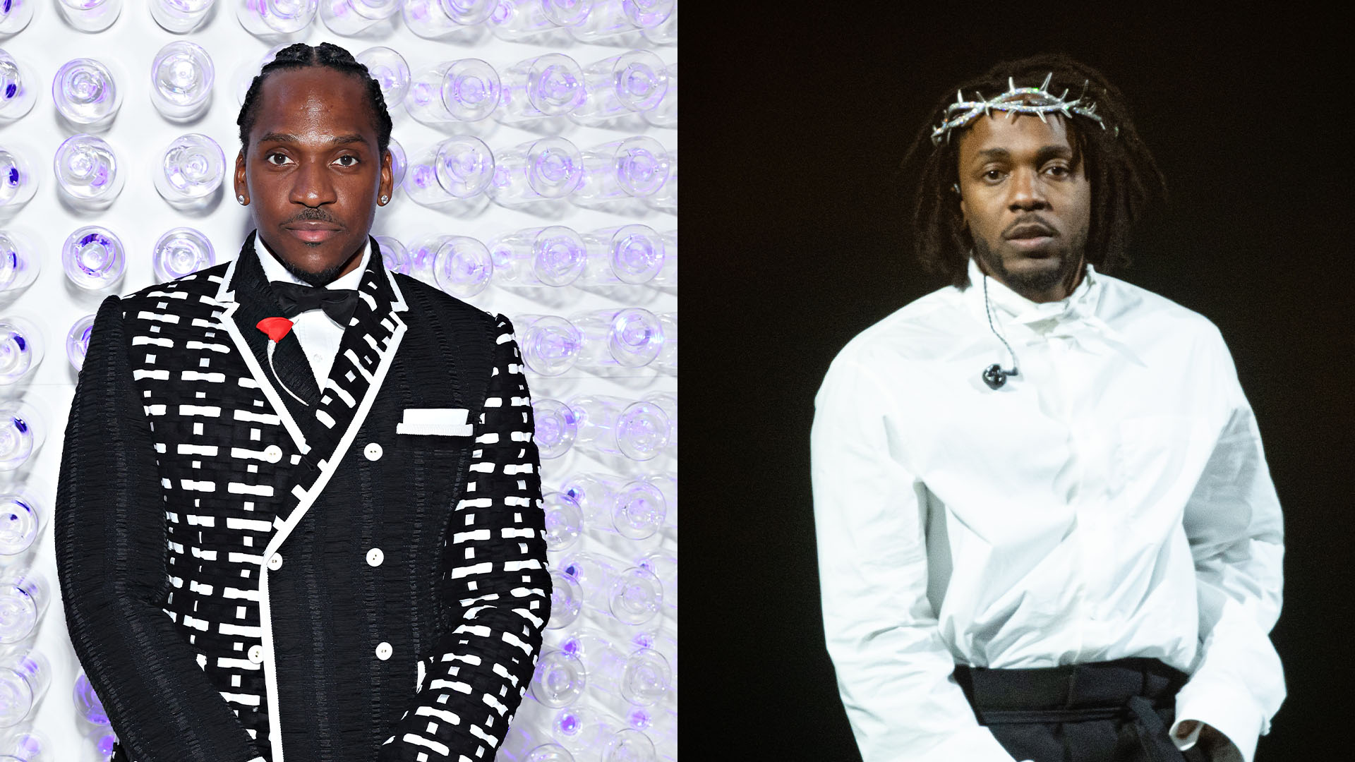 Pusha T and Kendrick Lamar