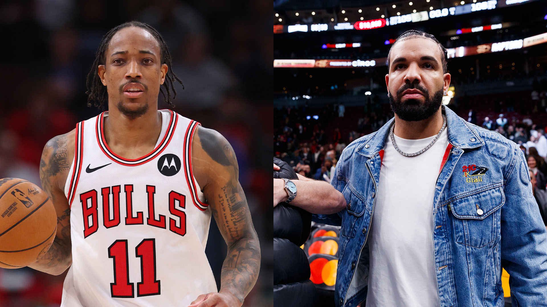 DeMar DeRozan and Drake