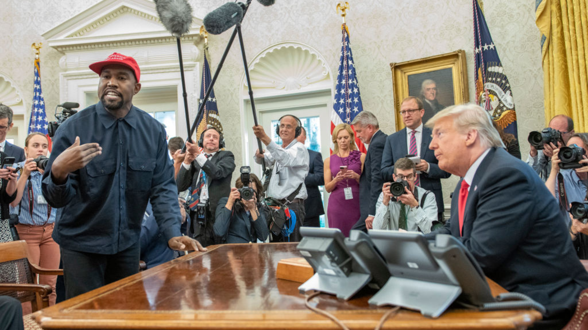 Ye + Donald Trump