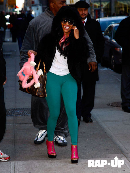 Nicki Minaj, Robin Thicke, & Jamie Foxx Arrive at 'Letterman