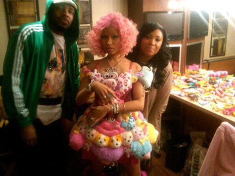 Nicki Minaj Wears Custom Made Stuffed Animal Dress For Willow Smith's Video  Shoot