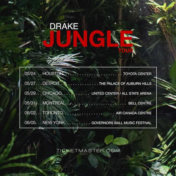 Drake Announces 'Jungle Tour' with Future