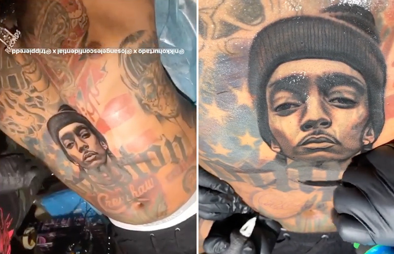 The Game Honors Nipsey Hussle With Tattoo