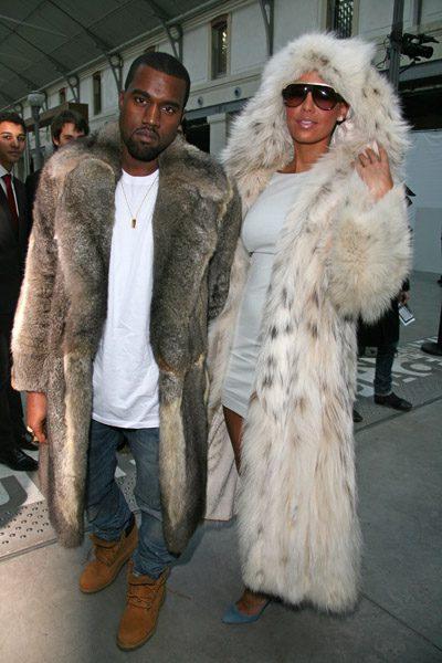 kanye + amber's sleaze glamor.  Kanye and amber rose, Fashion, Fur coat