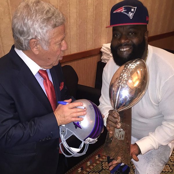 Rick Ross Parties with Patriots After Super Bowl Win